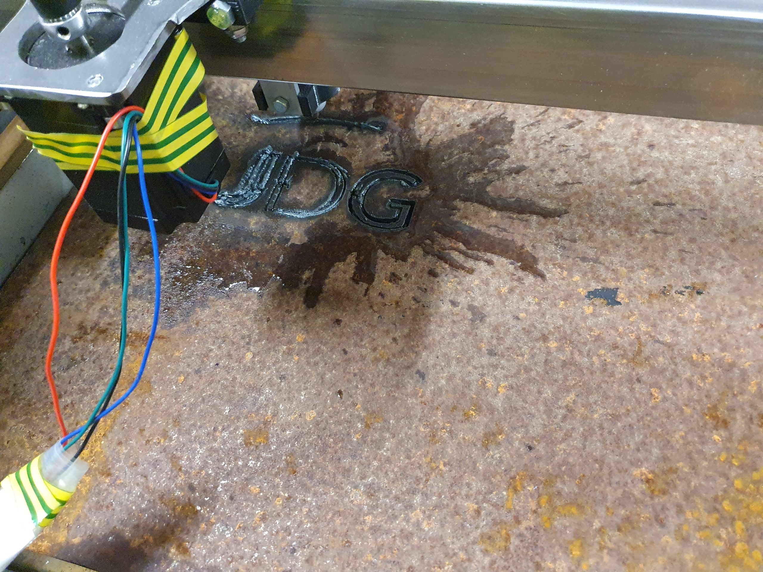 CNC-plasmaleikkurin koekäyttö